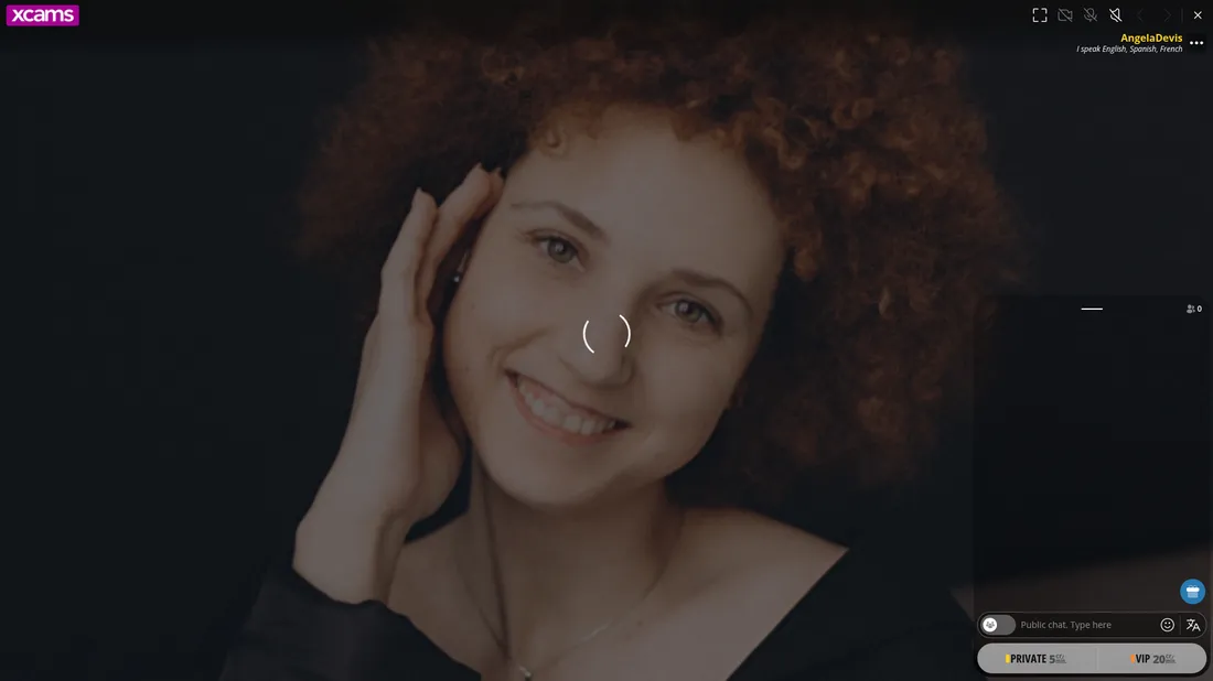 Live chat room interface